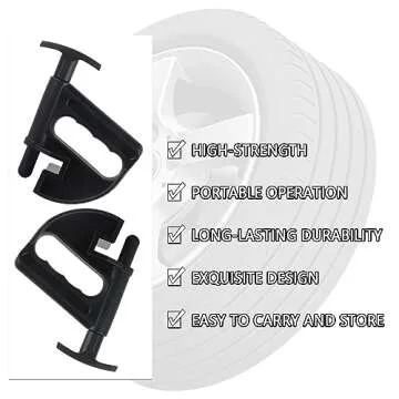 Aokdom 2PCS Car Tire Changer,Portable Tire Bead Breaker Tool Tire Tools for Changing Tires,Universal Tire Mounting Tools Manual Tire Changer Machine for Cars Trucks SUV