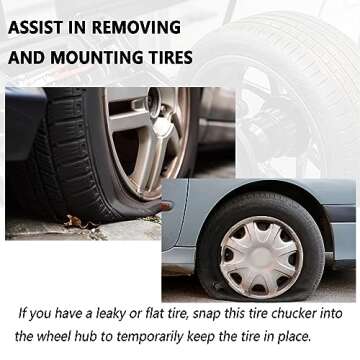 Aokdom 2PCS Car Tire Changer,Portable Tire Bead Breaker Tool Tire Tools for Changing Tires,Universal Tire Mounting Tools Manual Tire Changer Machine for Cars Trucks SUV