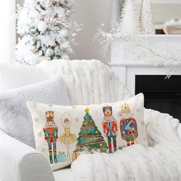 PANDICORN Christmas Nutcracker Throw Pillow Cover 12x20
