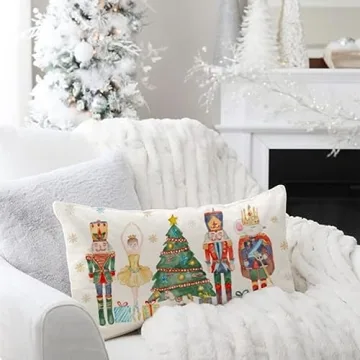 PANDICORN Christmas Nutcracker Throw Pillow Cover 12x20