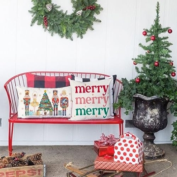 PANDICORN Christmas Nutcracker Throw Pillow Cover 12x20