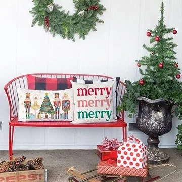 PANDICORN Christmas Nutcracker Throw Pillow Cover 12x20