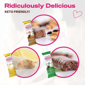 Love Good Fats Keto Protein Bars - Tasty Low Sugar Snack