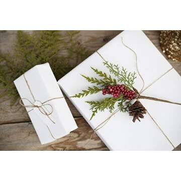 White Kraft Easel Paper Roll - Versatile Gift Wrapping & Crafting Solution