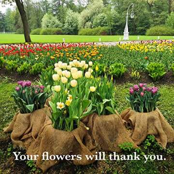 Burloptuous 40" x 15 Ft Gardening Burlap Roll - Eco-Friendly DIY Fabric