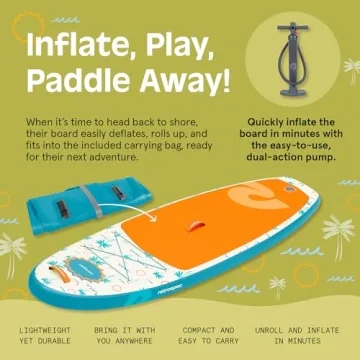 Retrospec Weekender Nano Kids Paddle Board for Summer Fun