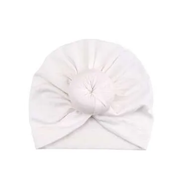 DRESHOW BQUBO 5 Pieces Baby Turban Hats Turban Bun Knot Baby Infant Beanie Baby Girl Soft Cute Toddler Cap