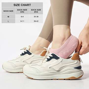Toes Home No Show Socks Womens Cushioned Low Cut Athletic Hidden Liner Socks for Sneakers Footies An...