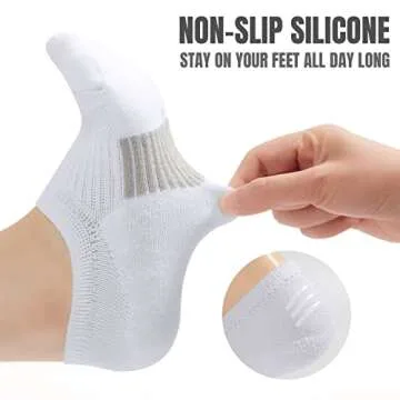 Toes Home Cushioned Ankle Socks for Women - 6 Pairs