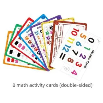 Odoorgames 100 Pcs Translucent Bear Counters, Counting Animal Matching Games Color Sorting Toys, Translucent Toys for Light Table, Includes 11 Activity Cards