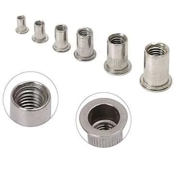 199-Piece Stainless Steel Rivnuts Fastener Kit - Durable & Versatile