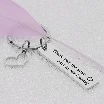 Kivosiiviz Counselor Keychain Thank You for Your Part in My Jouney Thank-You Jewelry Gifts for School Guidance Conselor