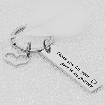 Kivosiiviz Counselor Keychain Thank You for Your Part in My Jouney Thank-You Jewelry Gifts for School Guidance Conselor