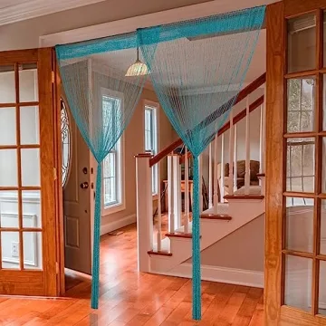 Hysenm 2 Pack Glitter String Curtains - Stylish Decor