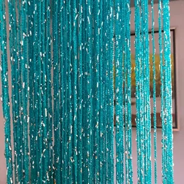 Hysenm 2 Pack Glitter String Curtains - Stylish Decor