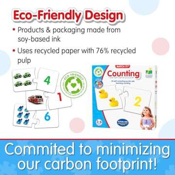 The Learning Journey: Match It! - Counting - 30 Piece Self-Correcting Number & Learn to Count Puzzle - Preschool Learning Toys - Award Winning Toys