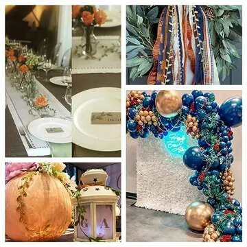 Gold Leaf Ribbon for Gift Wrapping and Decorations