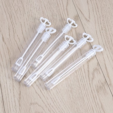 NUOLUX Bubble Sticks Wand - 24 Heart Tube Bubble Wands