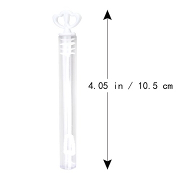 NUOLUX Bubble Sticks Wand - 24 Heart Tube Bubble Wands