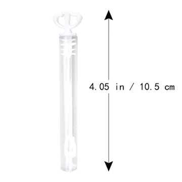 NUOLUX Bubble Sticks Wand - 24 Heart Tube Bubble Wands