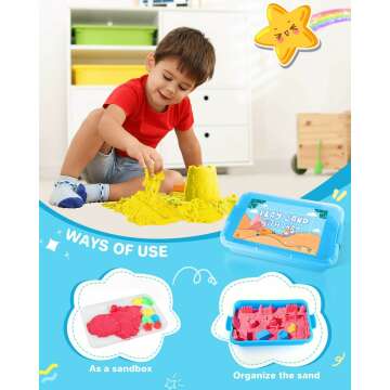 AtMini Play Sand Kit - 11lbs Magic Sand for Kids