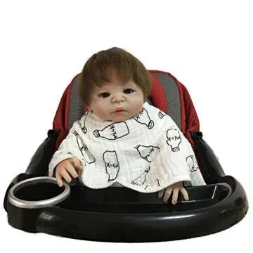 ShoppeWatch Muslin Burp Cloths Baby Burping Bibs 100% Natural Cotton 5-Pack Large 6 Layers Thick Soft Absorbent Cloth Spit Up Dribble Towels Rags for Newborns Baby Boy or Girl Unisex BB28