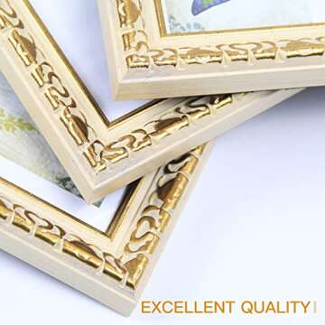 XUANLUO 5x7 2pcs Picture Frame Elegant Wood Grain Color Photo Frame with Tempered Glass Antique Frame for Desk Standing Wall Hanging Family Wedding Gifts