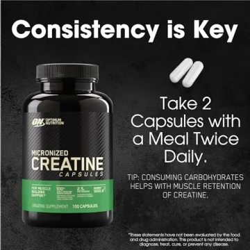Optimum Nutrition Micronized Creatine Capsules 2500mg 100 Caps
