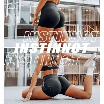 CFR Women Workout Shorts Gym Shorts Fitness Scrunch Butt Lifting High Waist Athletic Shorts Hot Shorts for Summer (Black,M)