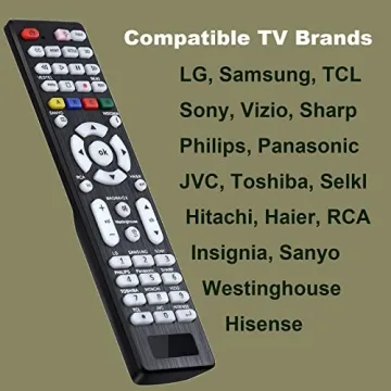 Universal Remote for All Major TV Brands - Works with Samsung, LG