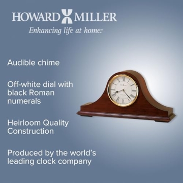 Howard Miller Christopher Mantel Clock with Westminster Chimes