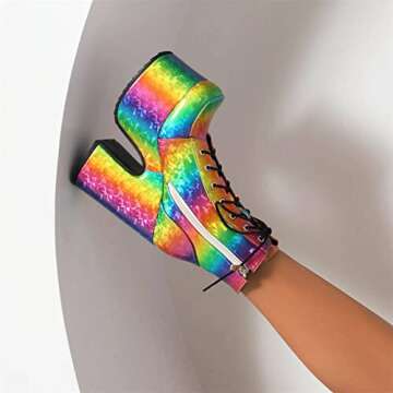 Stylish MMKJHNBHQ Women's Side Zipper Combat Boots - All Day Comfort