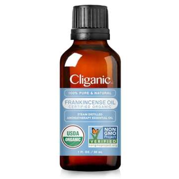 Cliganic Organic Frankincense Essential Oil, 1oz - Pure & Natural