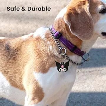 iFace Sanrio Friends Special Edition Silicone Protective Cover Designed for Apple AirTags [Cute Character Case] [Carabiner Keychain Clip Included] - Kuromi