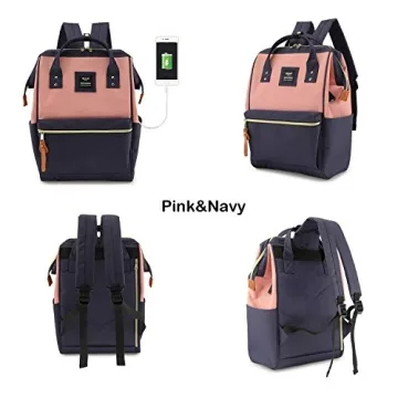 Stylish Himawari Laptop Backpack with USB Charging Port