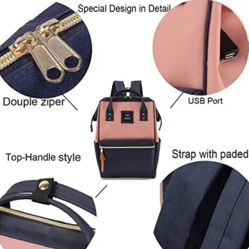 Stylish Himawari Laptop Backpack with USB Charging Port