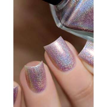 ILNP Morning Rays - Mauve Pink Holographic Shimmer Nail Polish
