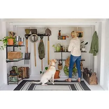 Heavy-Duty Garden Tool Organizer for Garage Storage