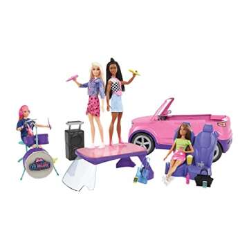 Barbie Big City, Big Dreams Playset - Transforming SUV & Concert Accessories