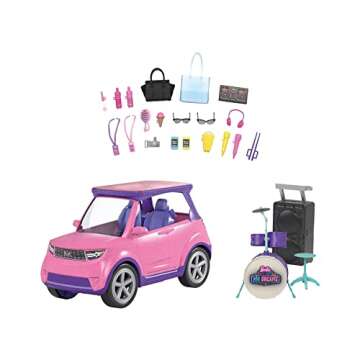 Barbie Transforming Vehicle Playset for Kids 3-7