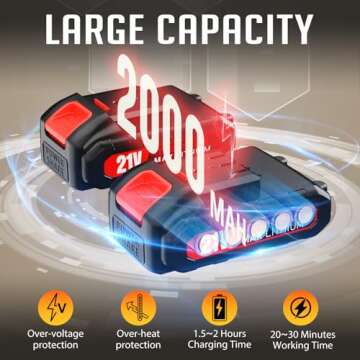 Electric 6 Inch Mini Small Cordless Battery Powered Handheld Chainsaw With Charger For Trimming On Tree Branches, Wood Cutting, Pruning Shears To Diy, Backyard Upkeep, Light Home Repairs