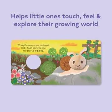 Baby Snail Finger Puppet Book for Interactive Storytime Fun