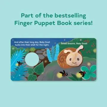 Baby Snail Finger Puppet Book for Interactive Storytime Fun