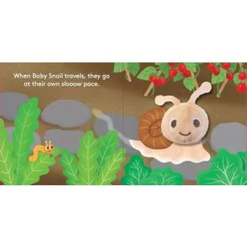 Baby Snail Finger Puppet Book for Interactive Storytime Fun