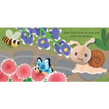Baby Snail Finger Puppet Book for Interactive Storytime Fun