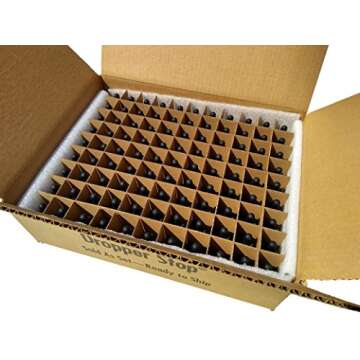 1oz Amber Glass Dropper Bottles Pack of 99 - DropperStop