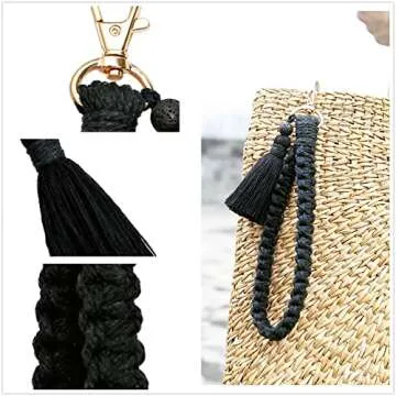 Poagoep Handcrafted Boho Keychain for Women
