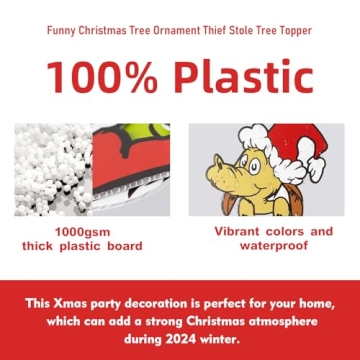 Funny Christmas Fence Yard Signs for Holiday Decor