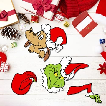 Funny Christmas Fence Yard Signs for Holiday Decor