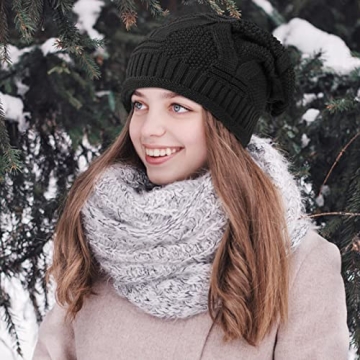 2 Pack Slouchy Beanie - Winter Knit Hats for All